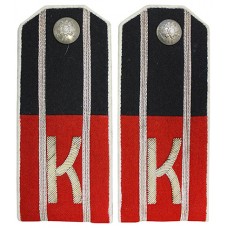 Погоны Штаб-офицера Корниловского ударного полка, обр.1918 г. с вышитым вензелем.